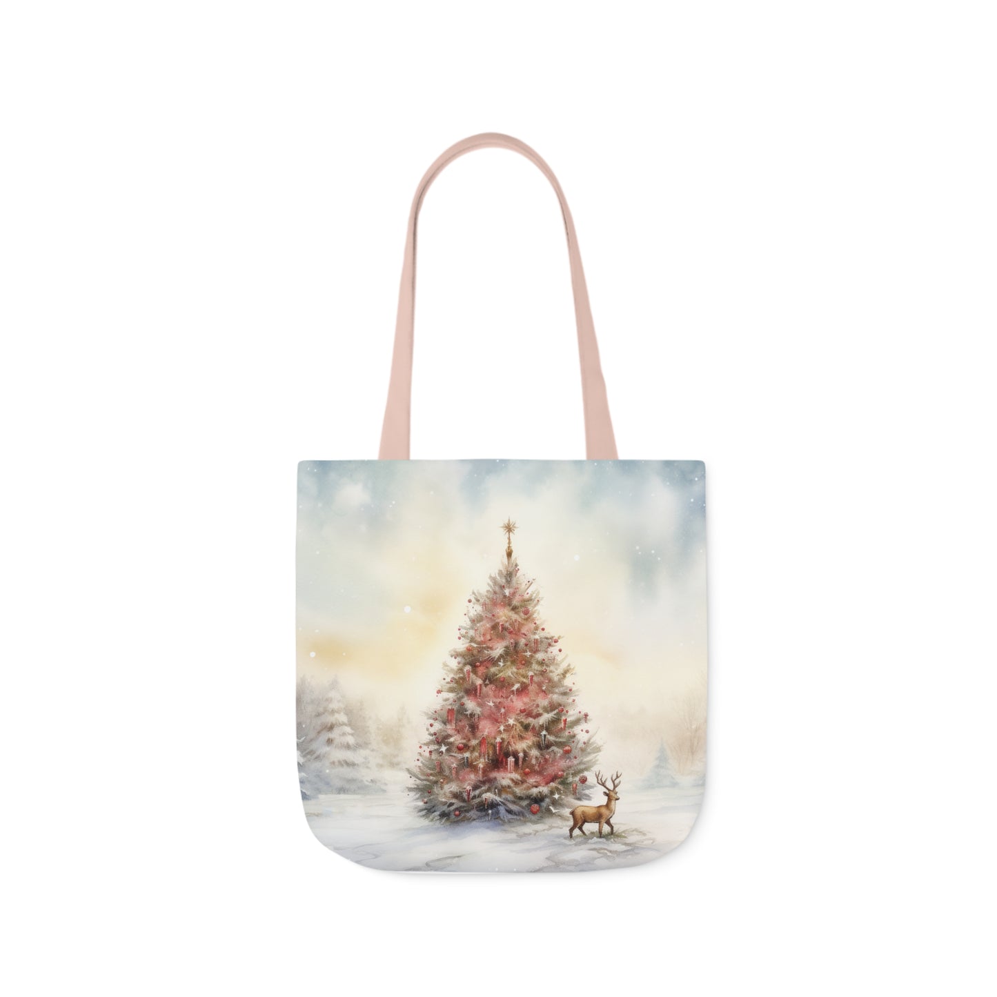 Christmas Tree Canvas Tote