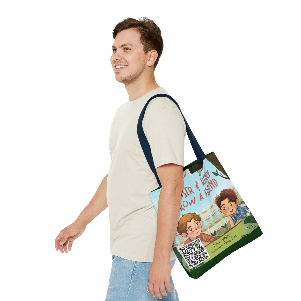 Fraser & Henry Grow a Friend Book Illustration Tote Bag
