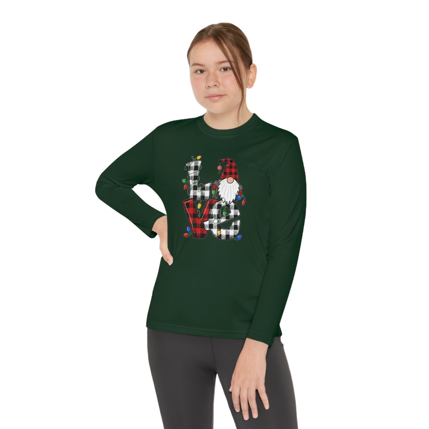 Happy Holidays Gnome Youth Long Sleeve T-Shirt