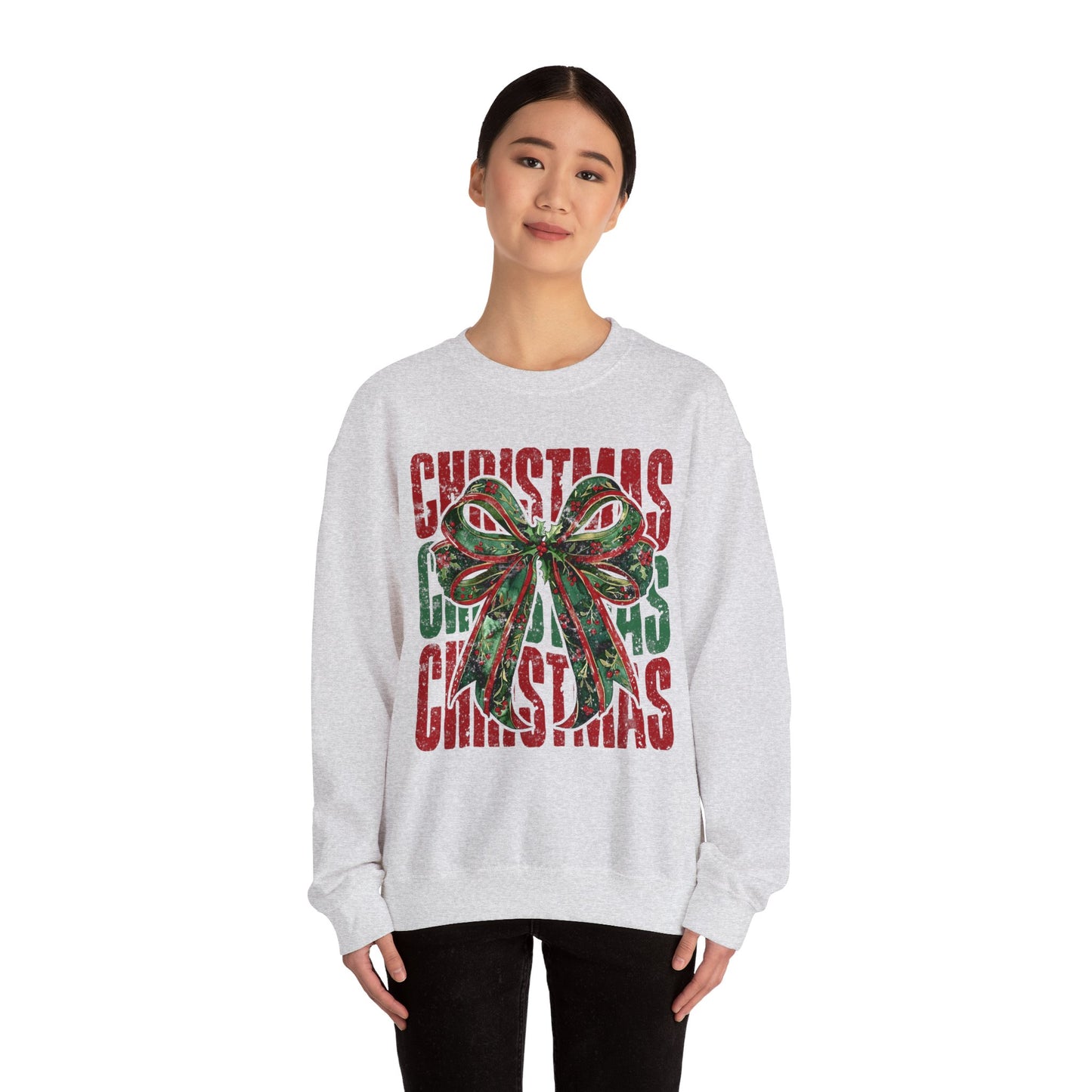 Christmas Coquette Bow Sweatshirt