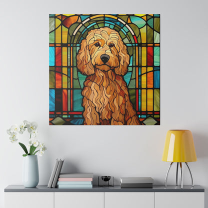 Goldendoodle Wall Art Matte Canvas