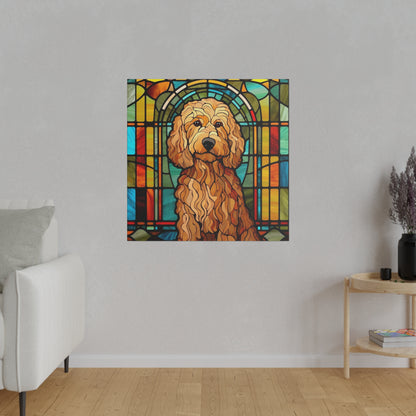 Goldendoodle Wall Art Matte Canvas