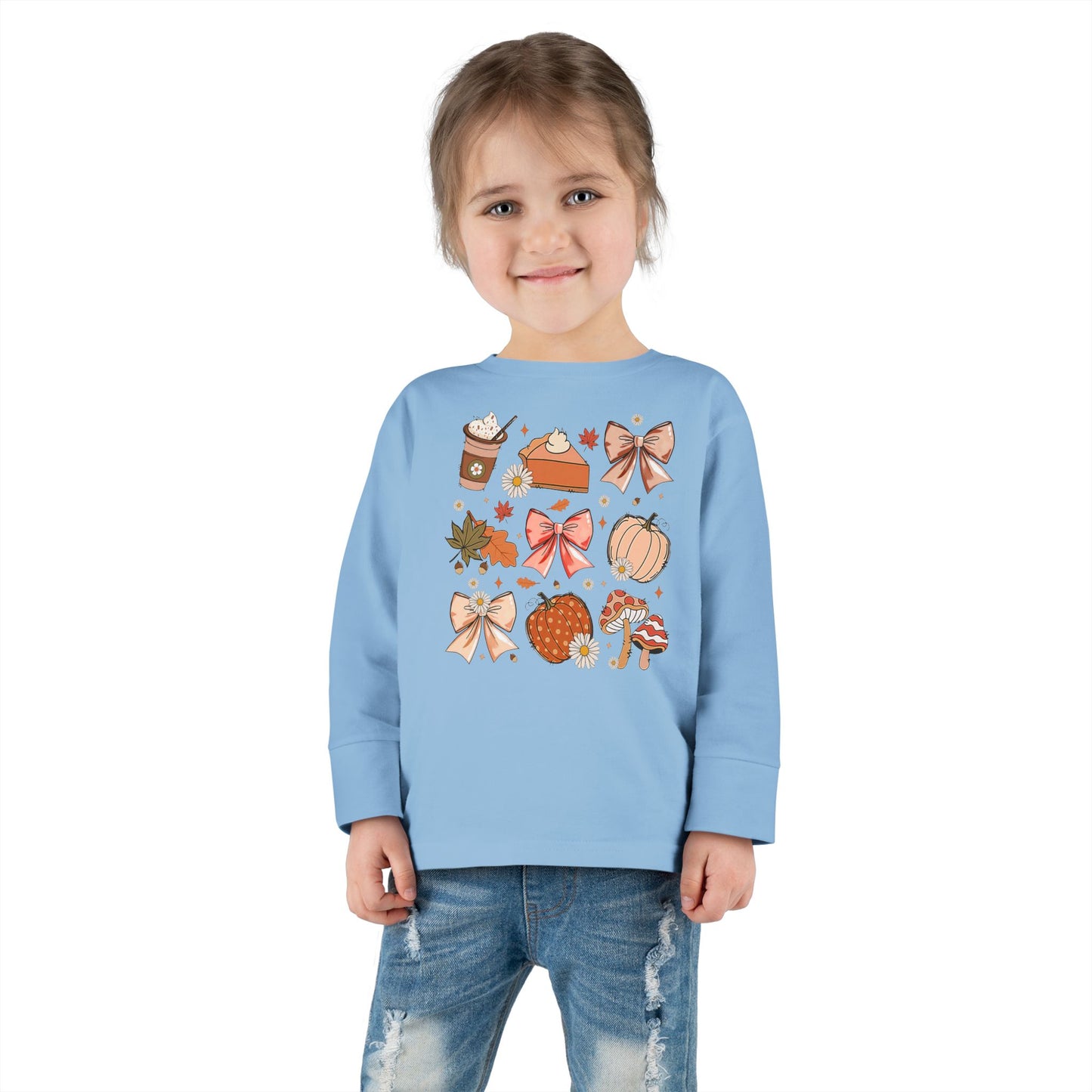 Fall Vibes CoquetteToddler Long Sleeve Tee