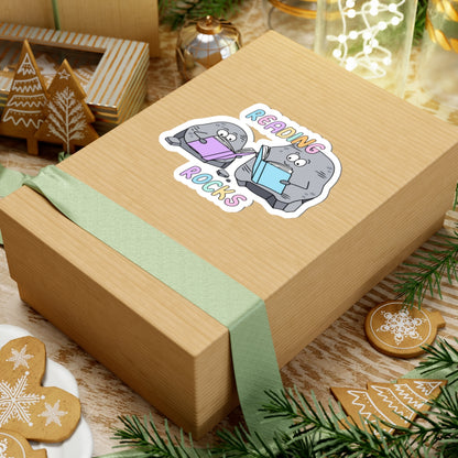 Cute Reading Rocks Kiss-Cut Stickers