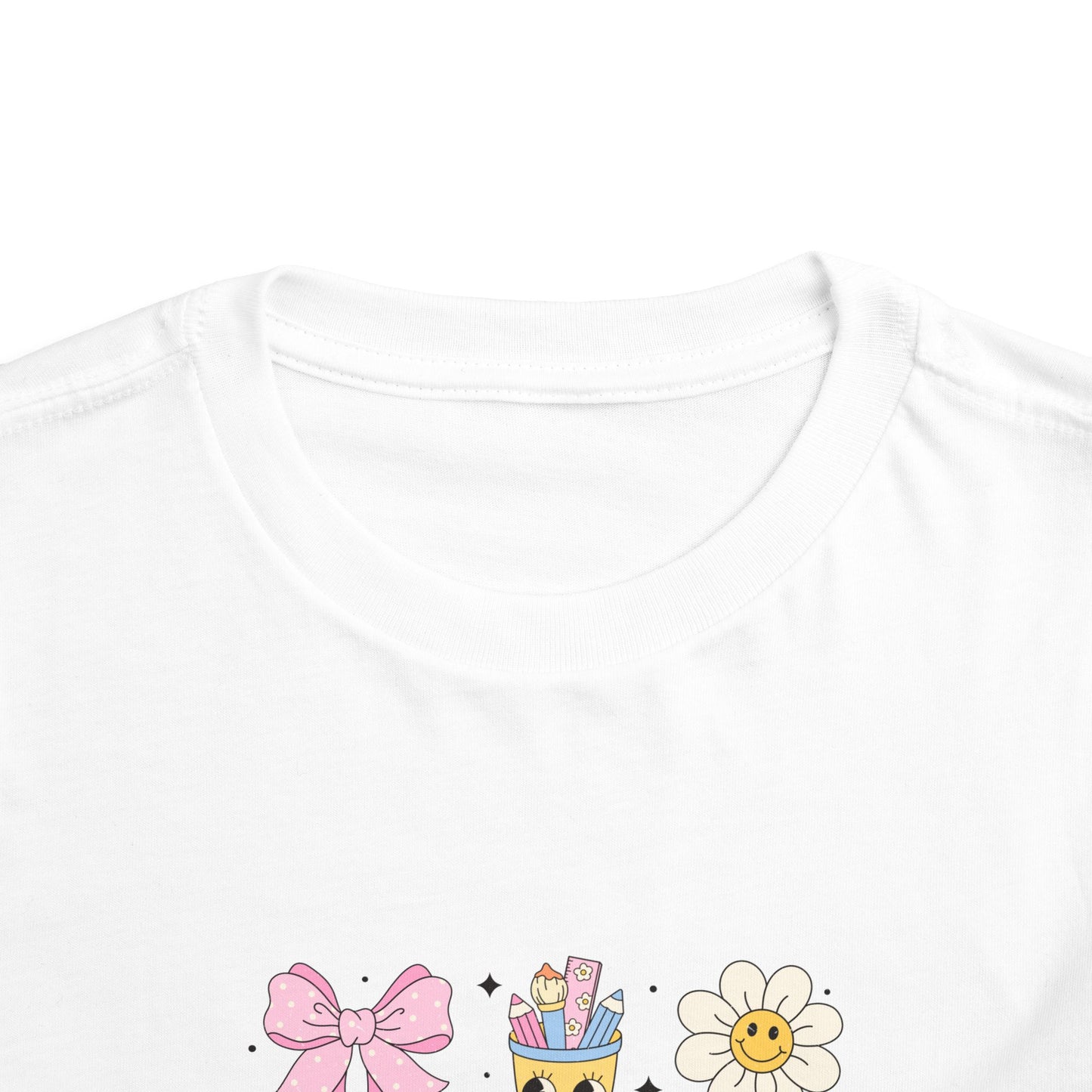 I Put the Cool in School Coquette Toddler Short Sleeve T-Shirt