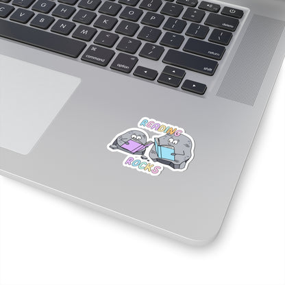 Cute Reading Rocks Kiss-Cut Stickers