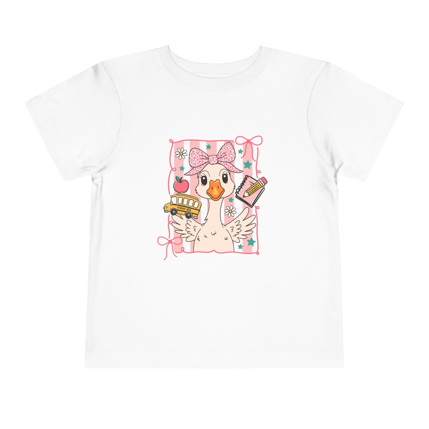 Cute Goose Toddler Back to School Tee