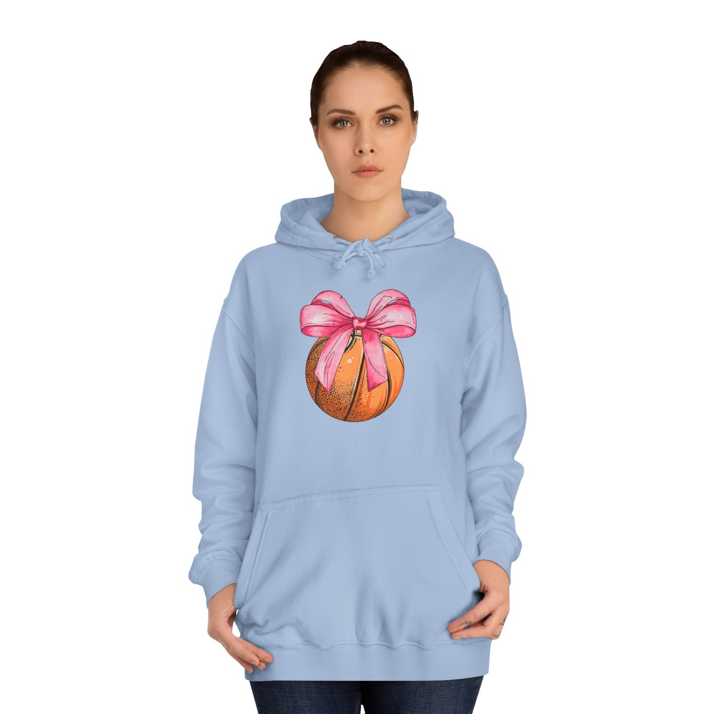 Basketball Coquette Unisex College Hoodie