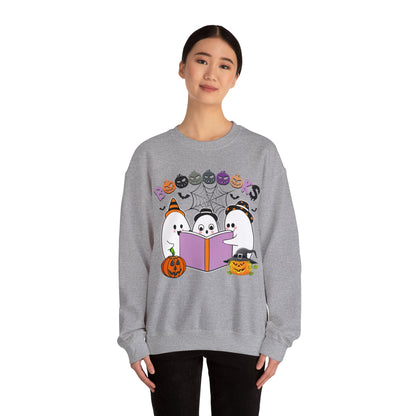 Cute Ghosts Reading Books Sweatshirt