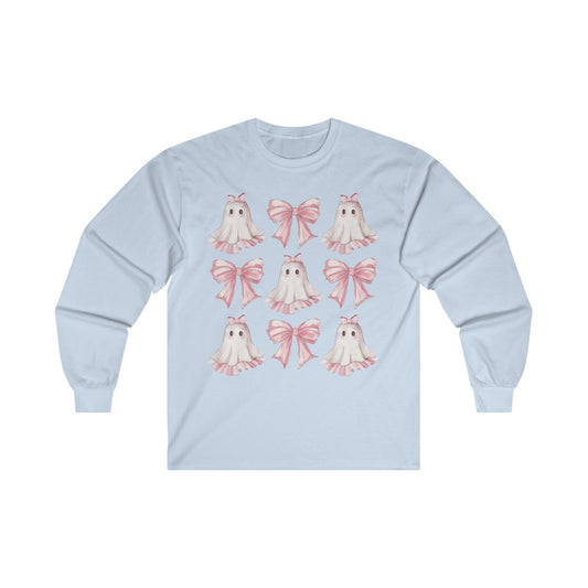 Adorable Ghost Coquette Long Sleeve Tee