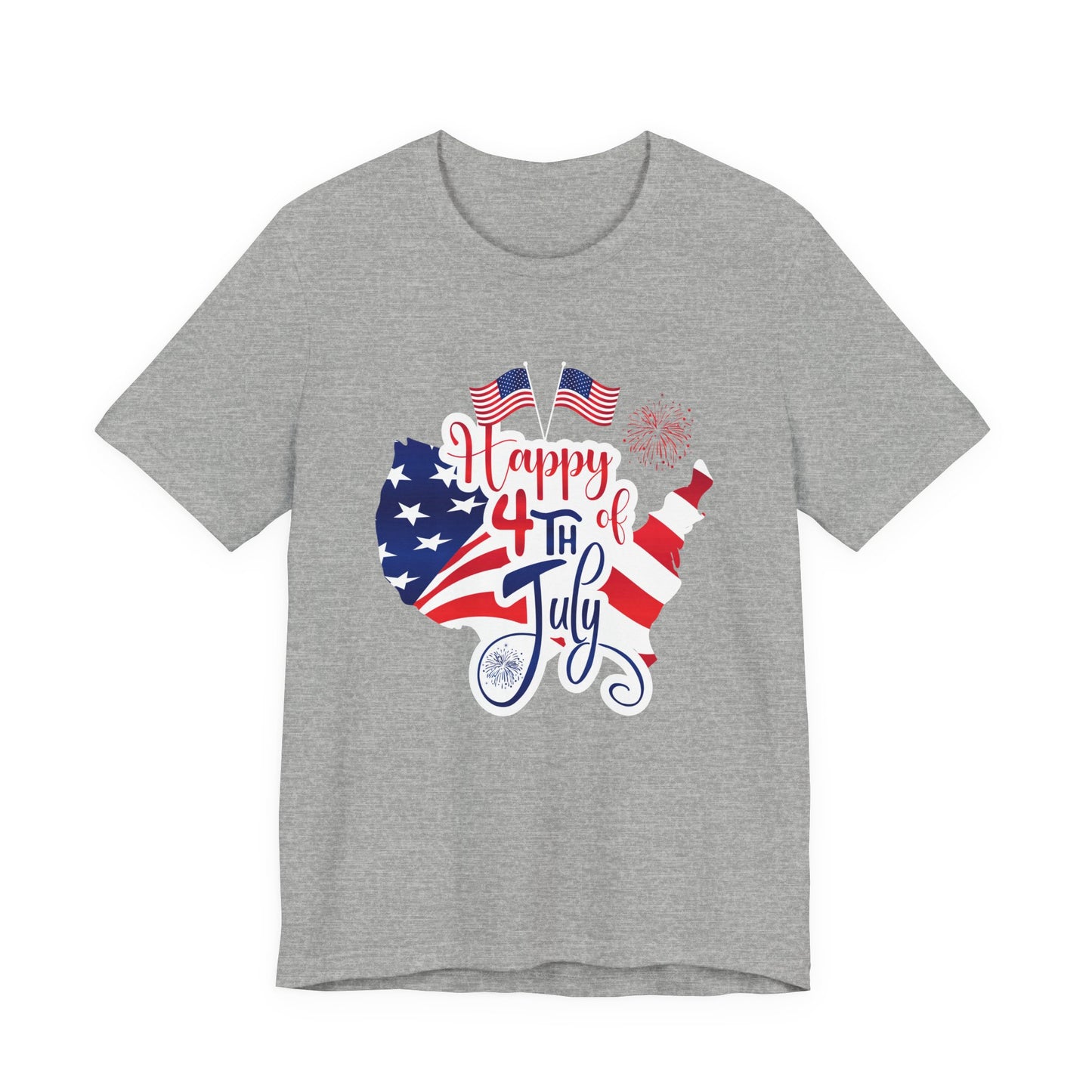 Happy 4th of July Unisex Jersey Short Sleeve Tee