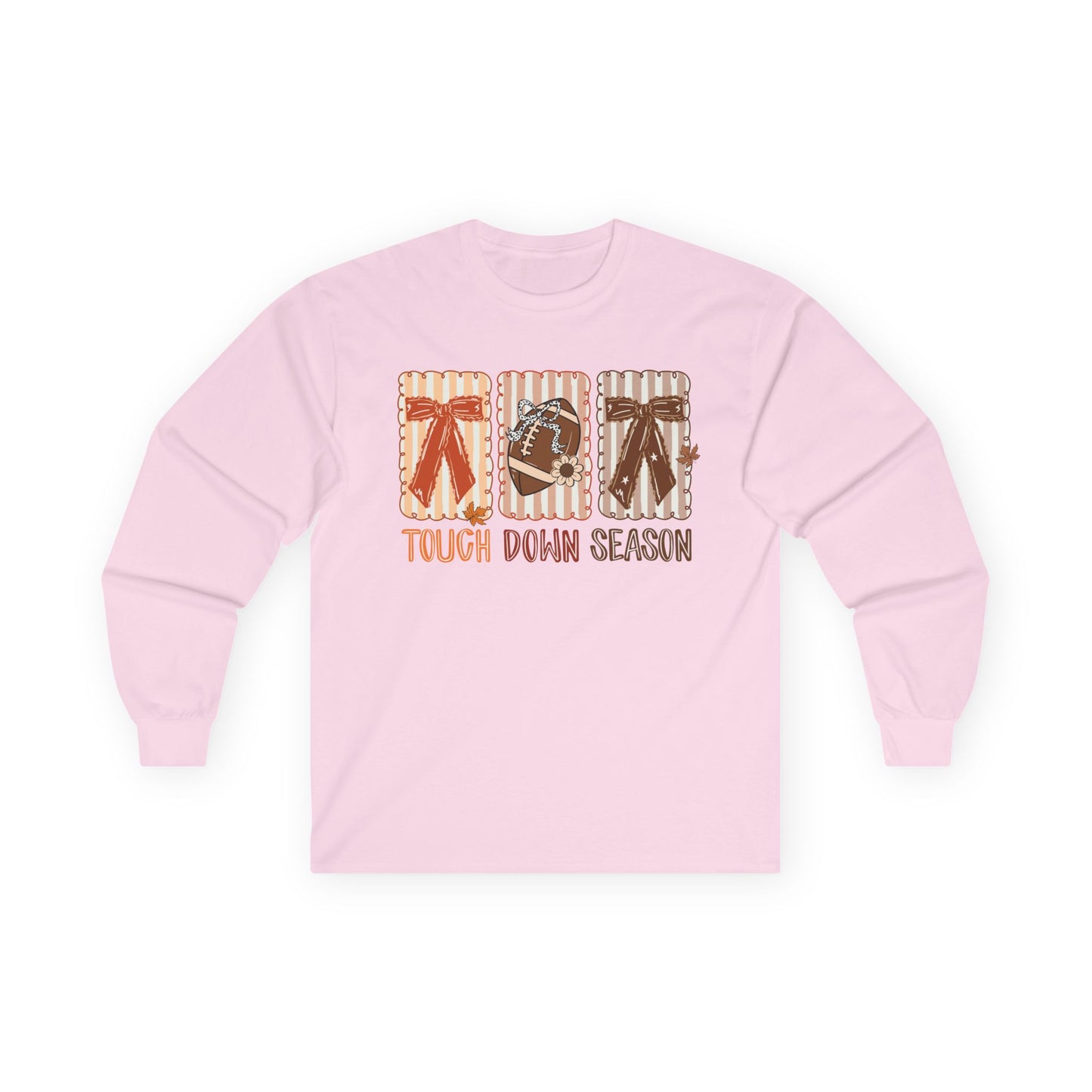 Touch Down Season Football Long Sleeve Tee