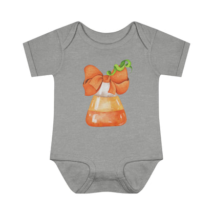 Candy Corn Coquette Halloween Onsie