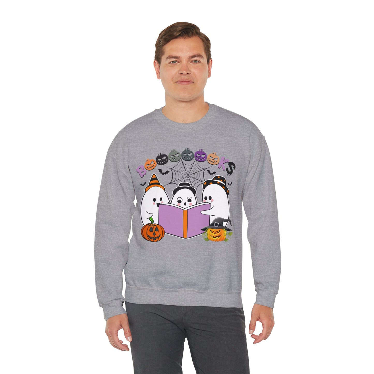 Cute Ghosts Reading Books Sweatshirt