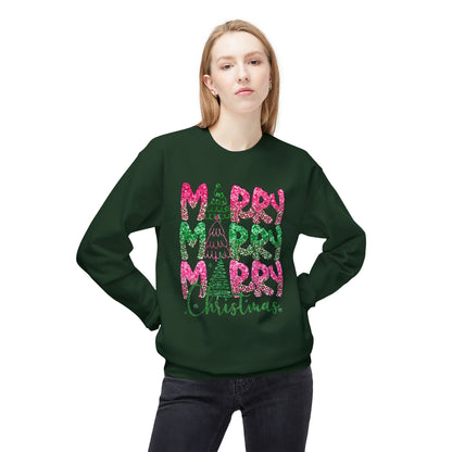 Festive Fleece Merry Christmas Sweatshirt
