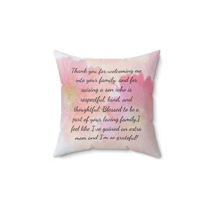 Boyfriend's Mom's Mother's Day Pillow