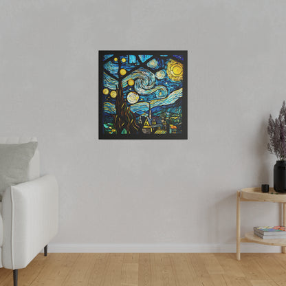 Van Gogh Starry Night Wall Art Matte Canvas