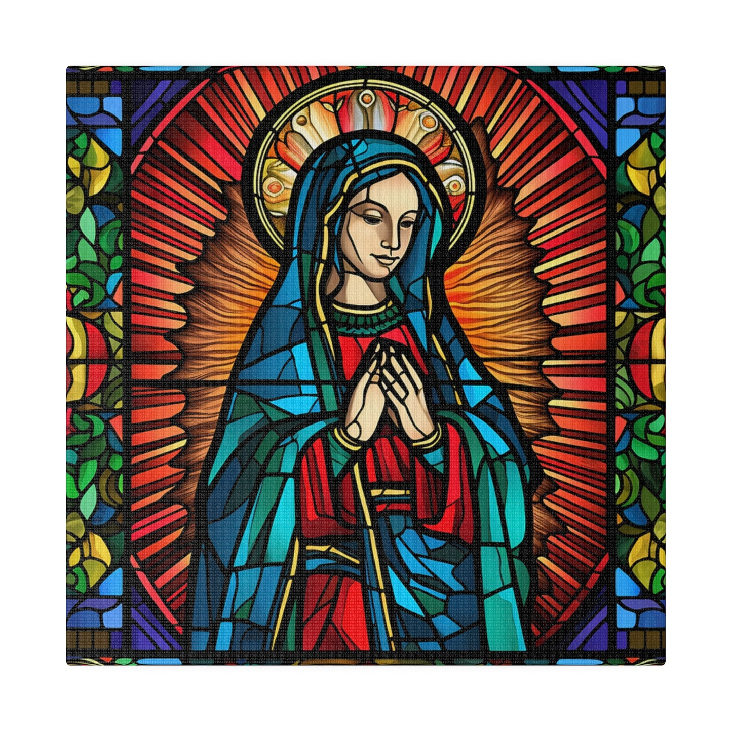 Virgin Mary Wall Art Matte Canvas