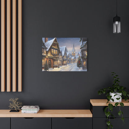 Christmas Village Canvas Art