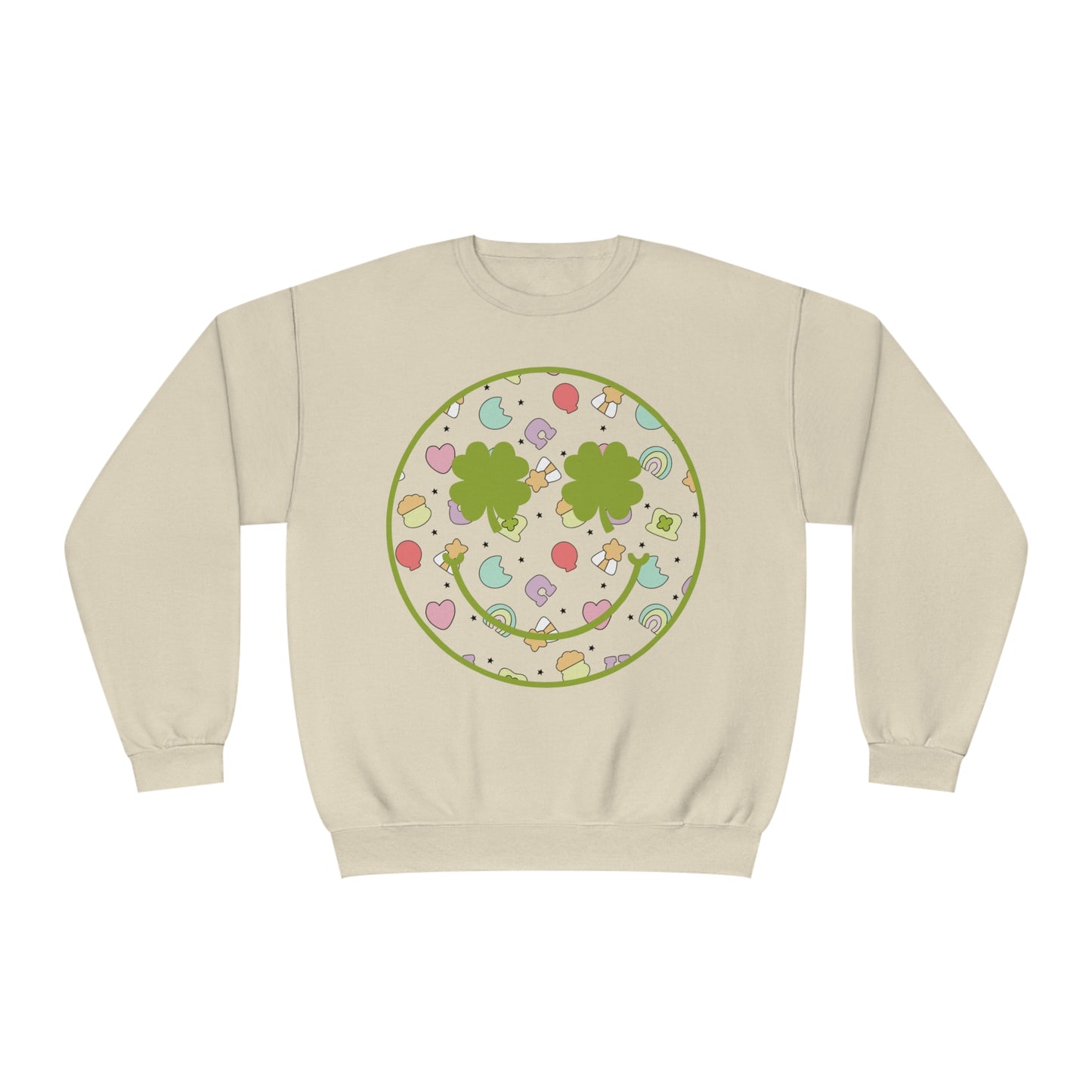 St. Patrick's Day Smiley Face Sweatshirt