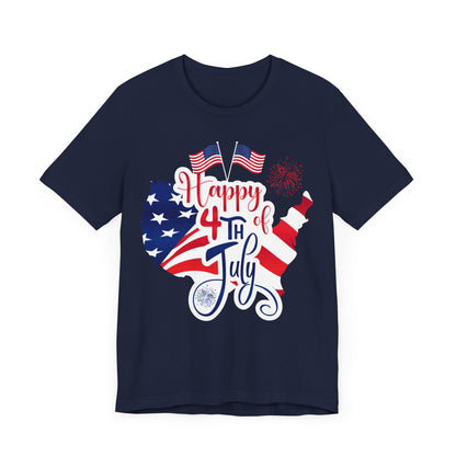 Happy 4th of July Unisex Jersey Short Sleeve Tee