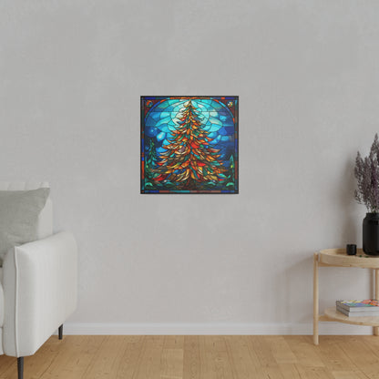 Stained Glass Christmas Canvas