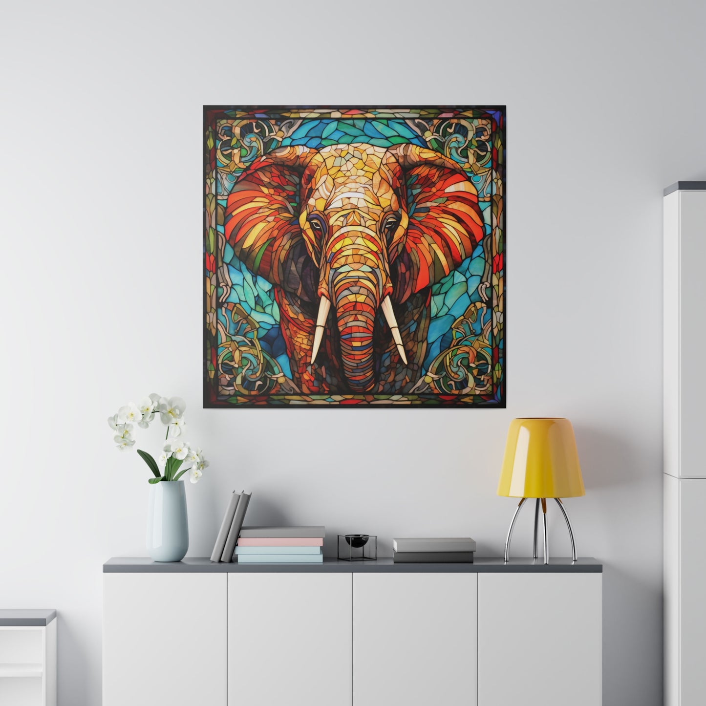 Elephant Wall Art Matte Canvas