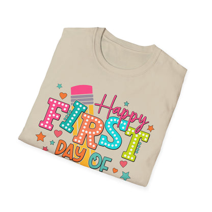 Happy First Day of School Unisex Softstyle T-Shirt