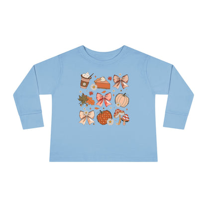 Fall Vibes CoquetteToddler Long Sleeve Tee