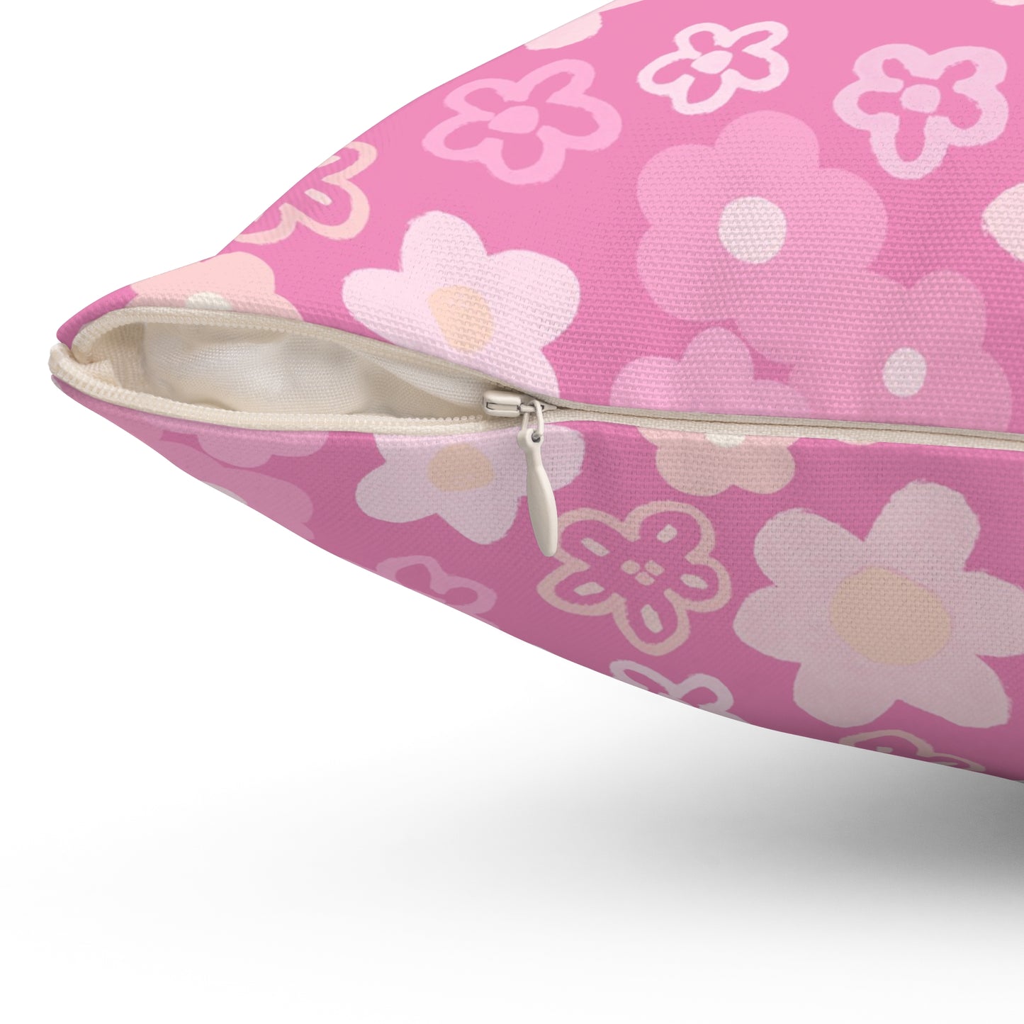 Coquette Pink Floral Pillow