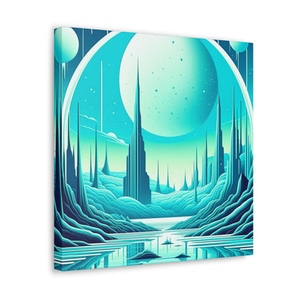 Space City Canvas Wall Art