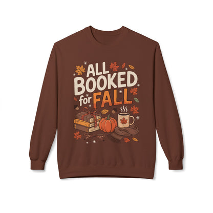 All Booked for Fall-Themed Adult Sweatshirt