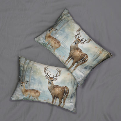 Buck in the Woods Pillow