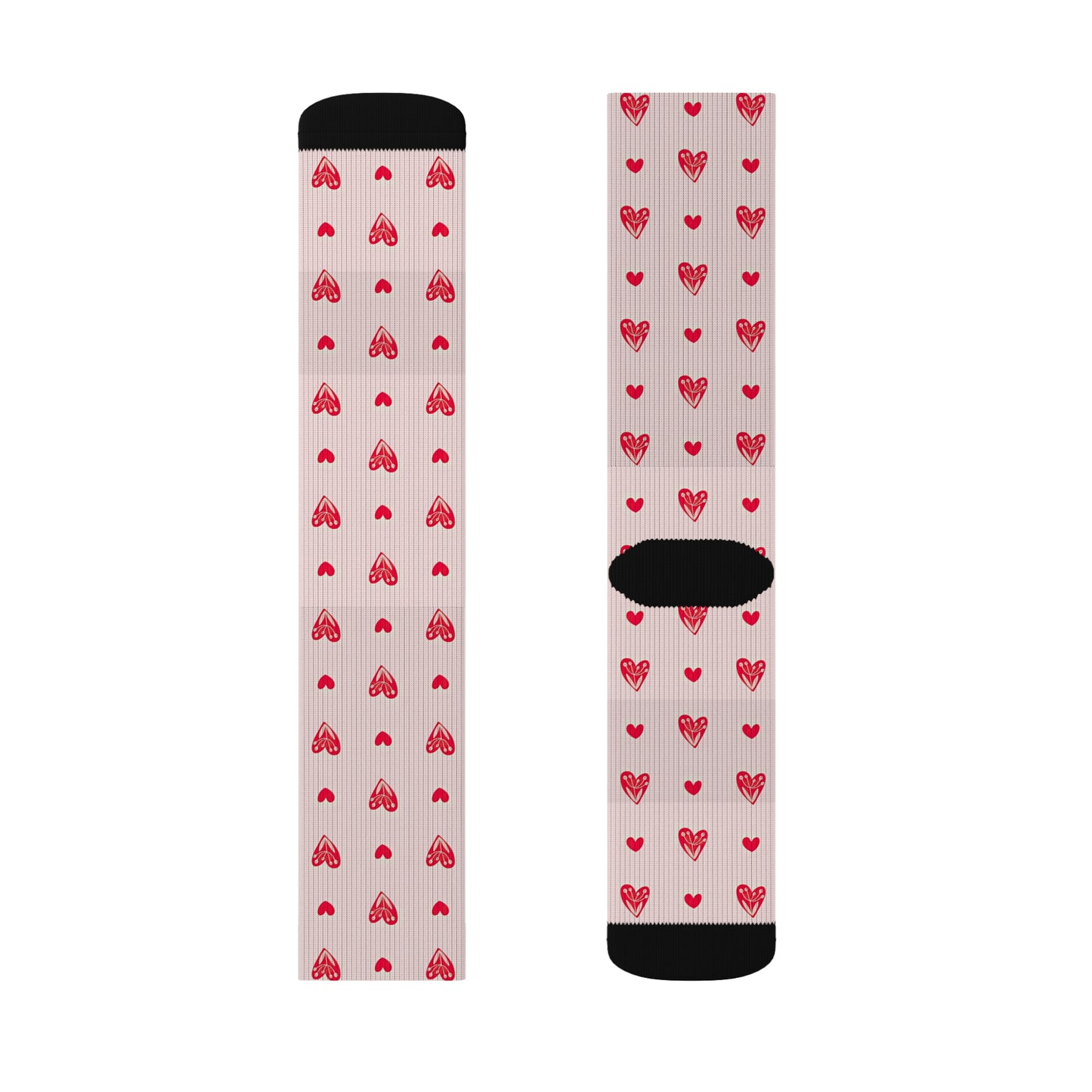 Heart Sublimation Socks