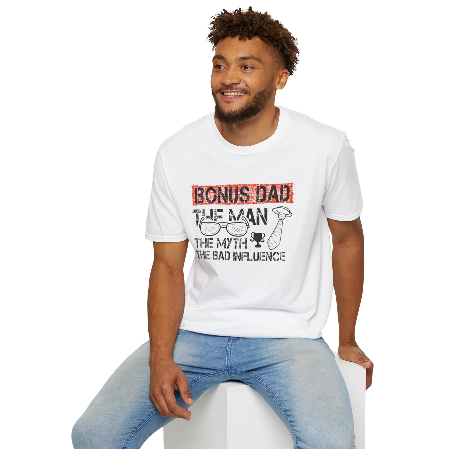 Funny Bonus Dad Soft T-Shirt