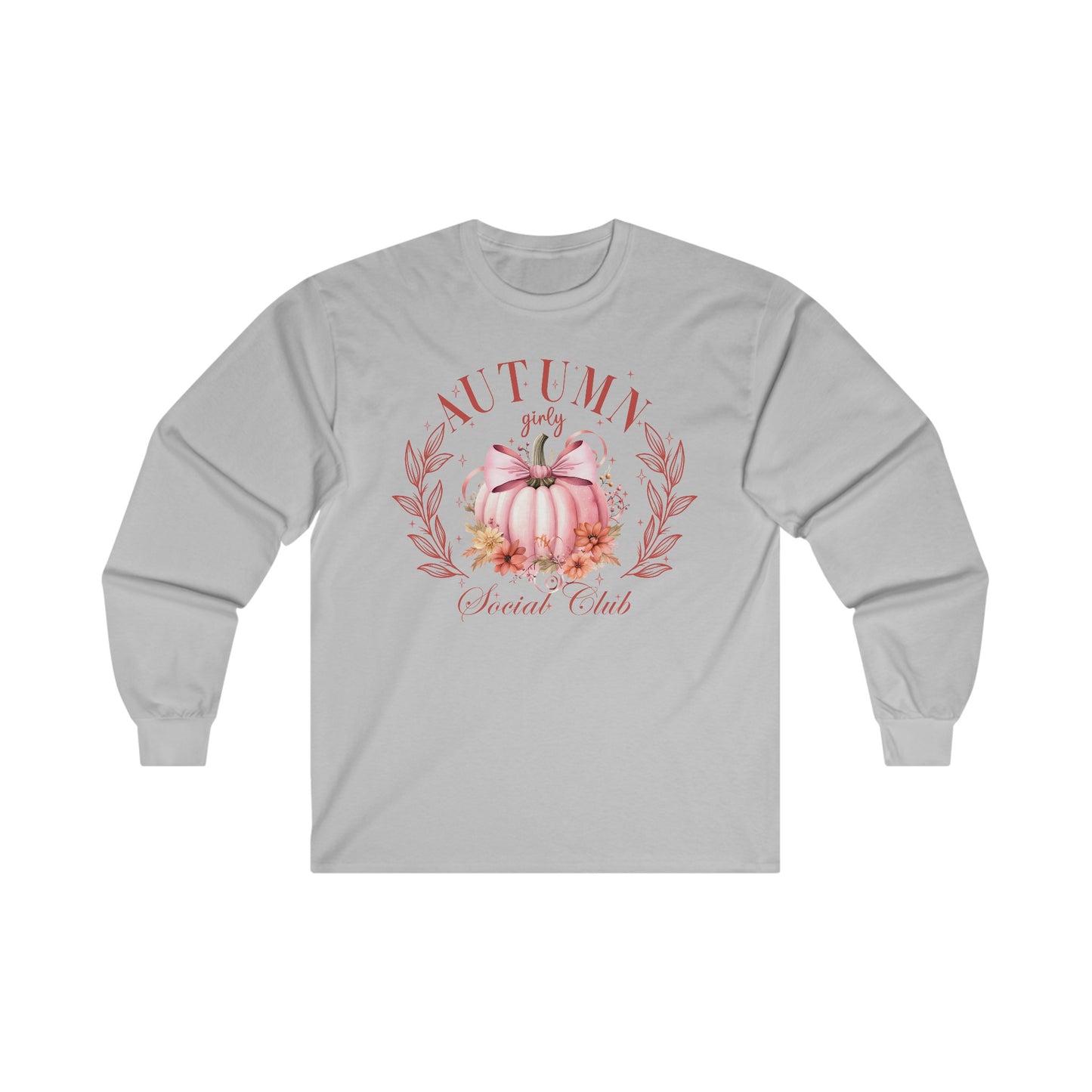 Autumn Girly Social Club Cotton Long Sleeve Tee