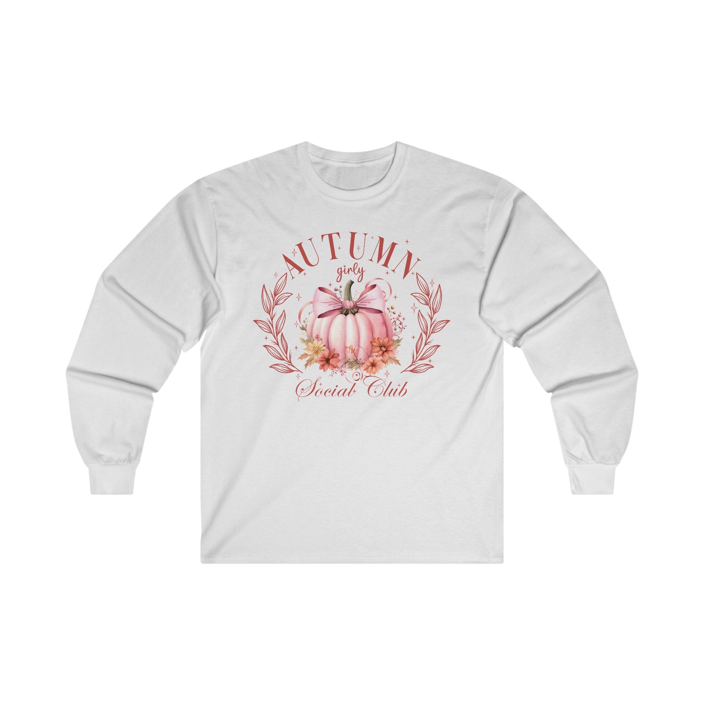 Autumn Girly Social Club Cotton Long Sleeve Tee