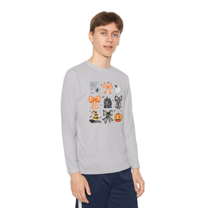 Halloween Coquette Youth Long Sleeve T-Shirt