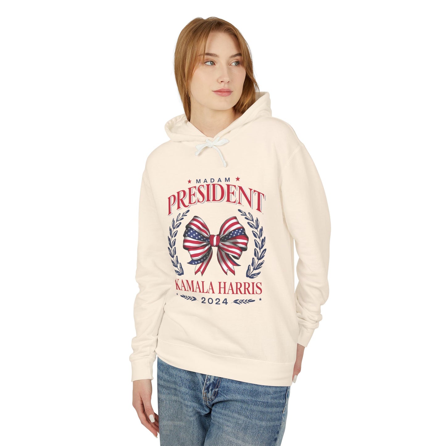 Coquette Kamala Harris for President Lightweight Hoodie