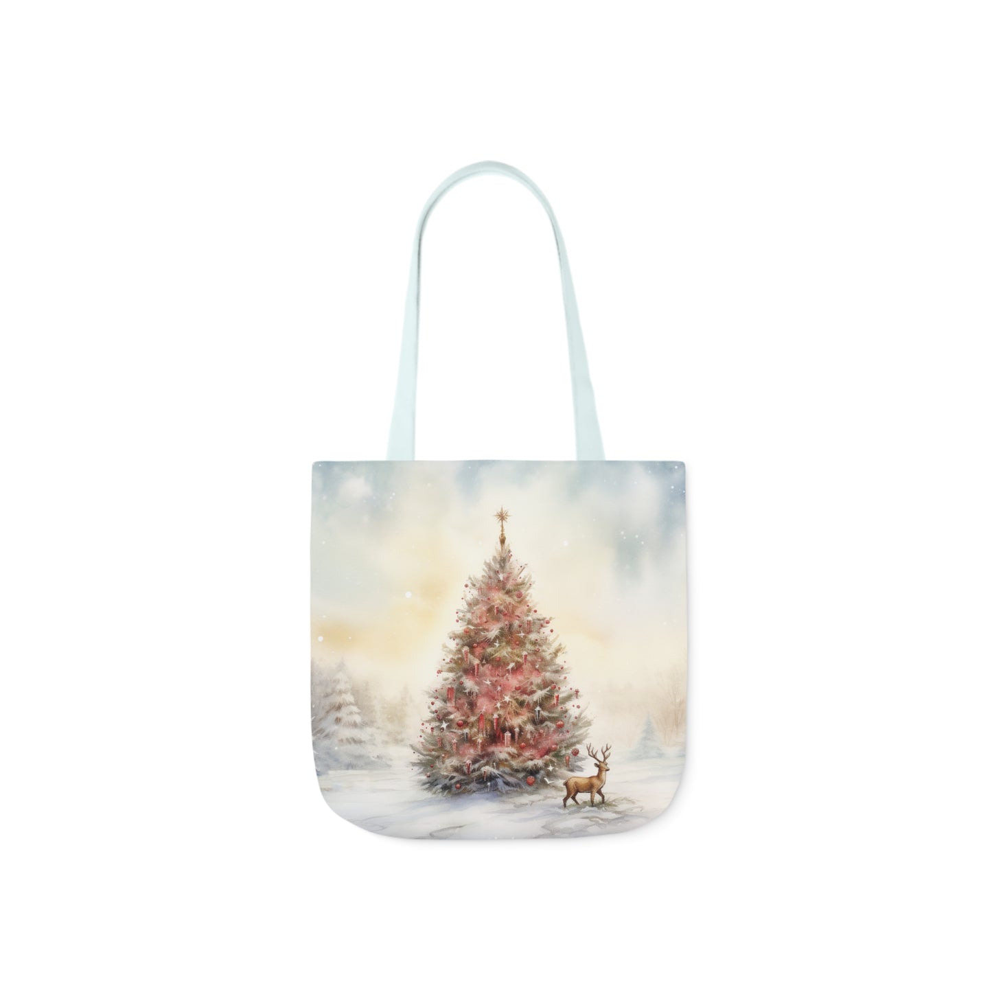 Christmas Tree Canvas Tote