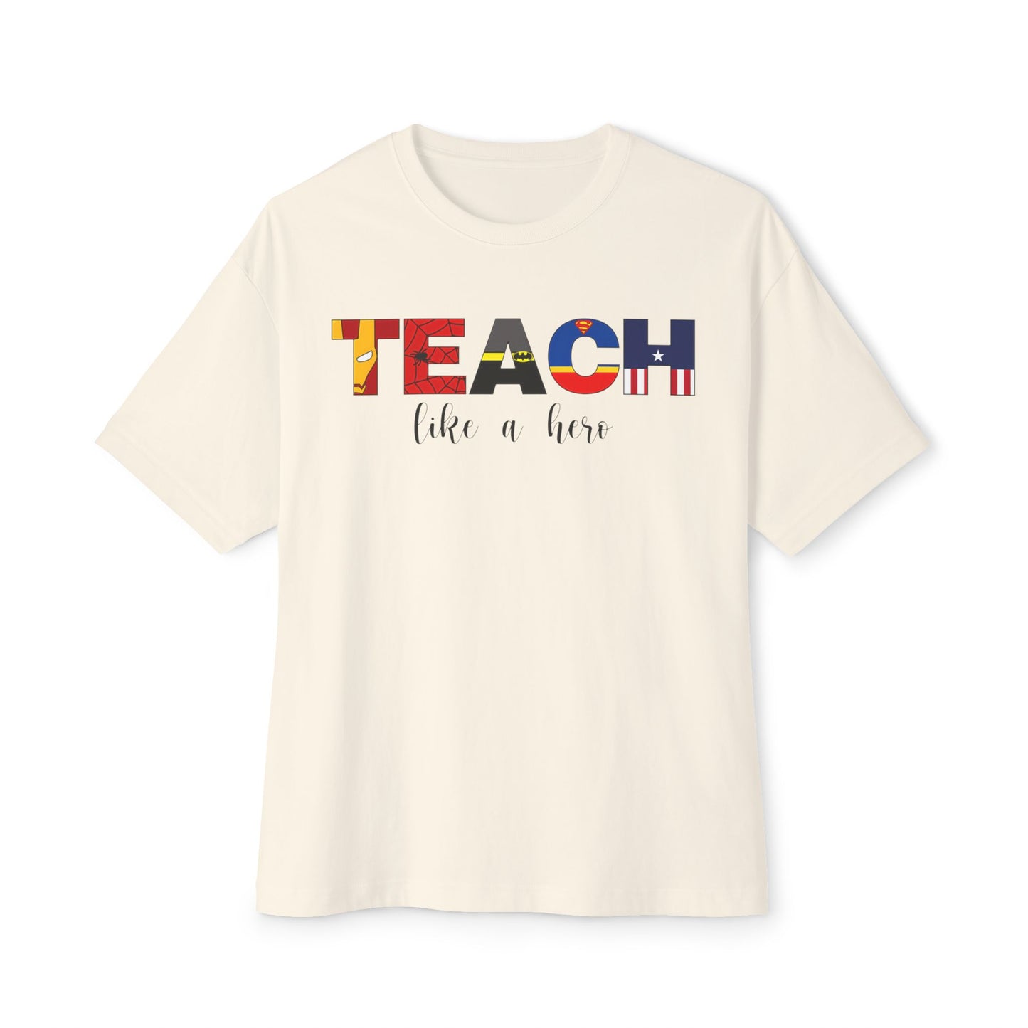Superhero Teacher Unisex Boxy T-Shirt
