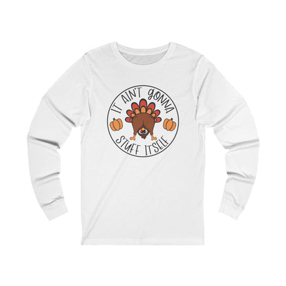 Funny Thanksgiving Turkey Unisex Jersey Long Sleeve Tee