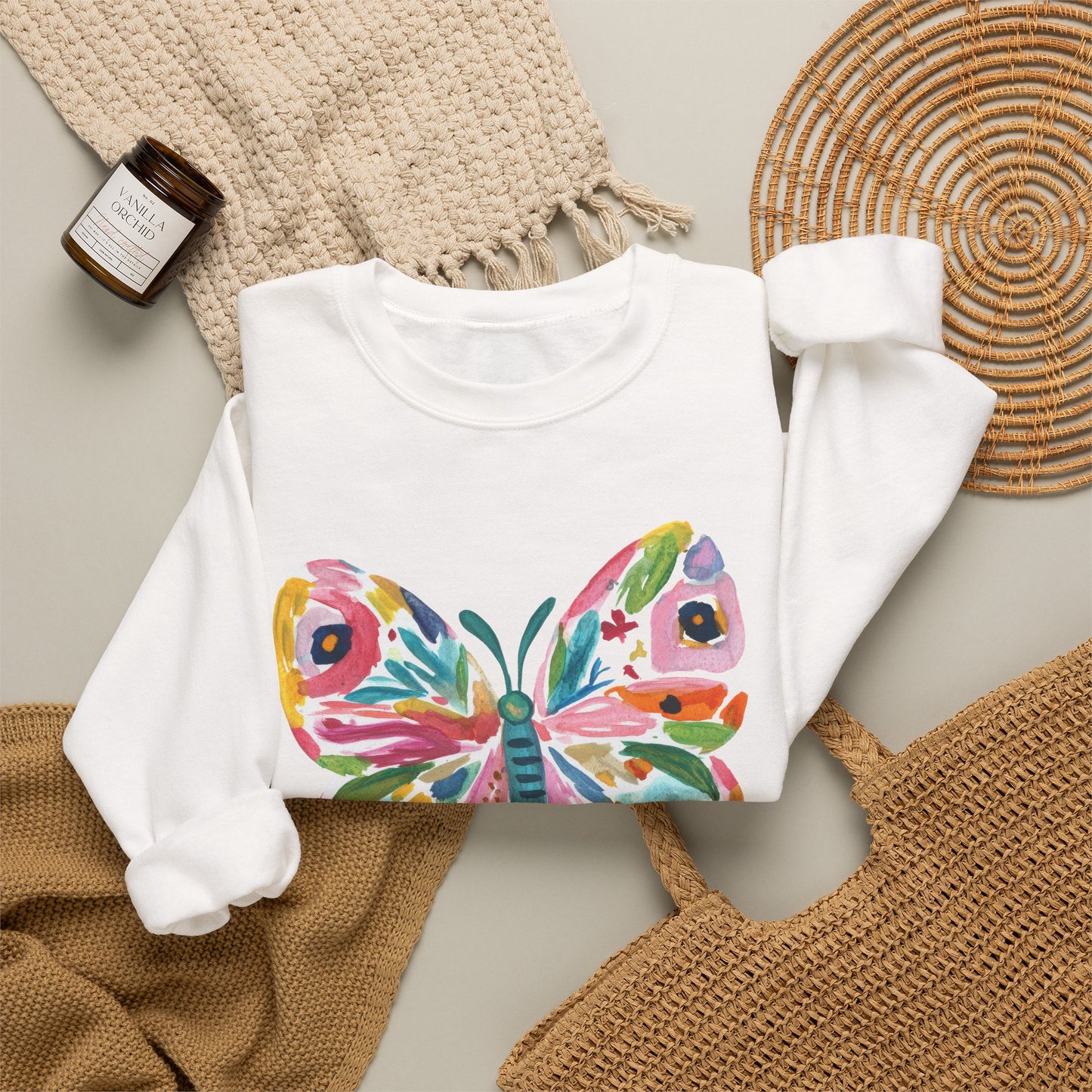 Butterfly Watercolor Sweatshirt