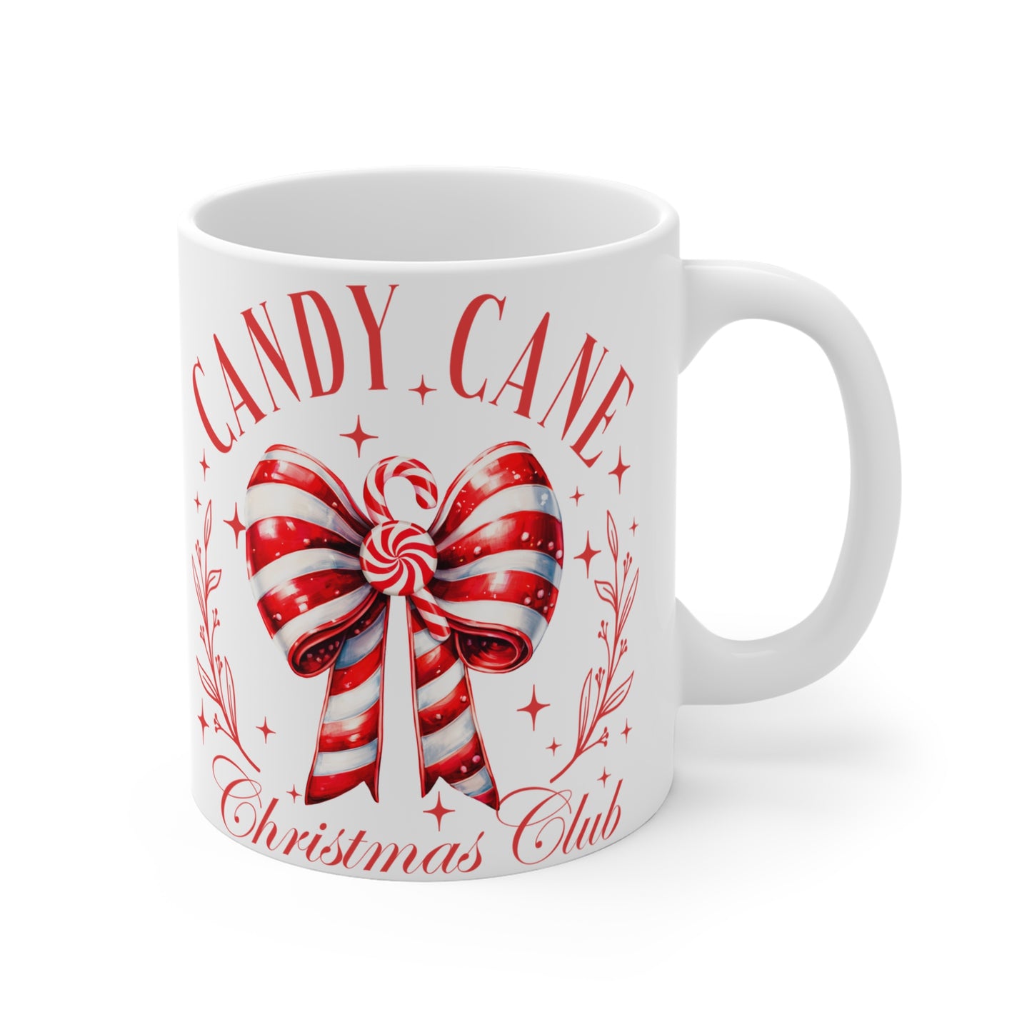 Candy Cane Christmas Club Mug 11oz