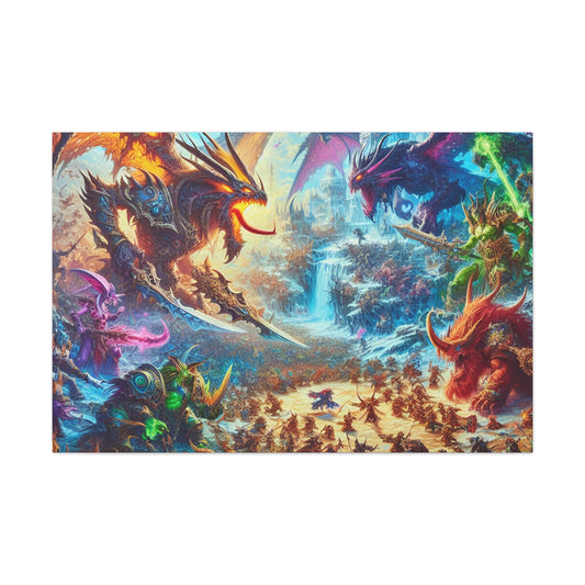 Dragon Battle DnD Wall Art