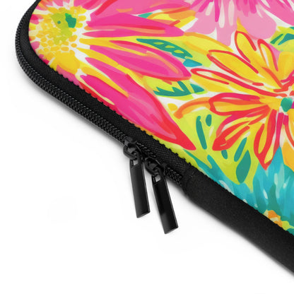 Bright Floral Laptop Sleeve