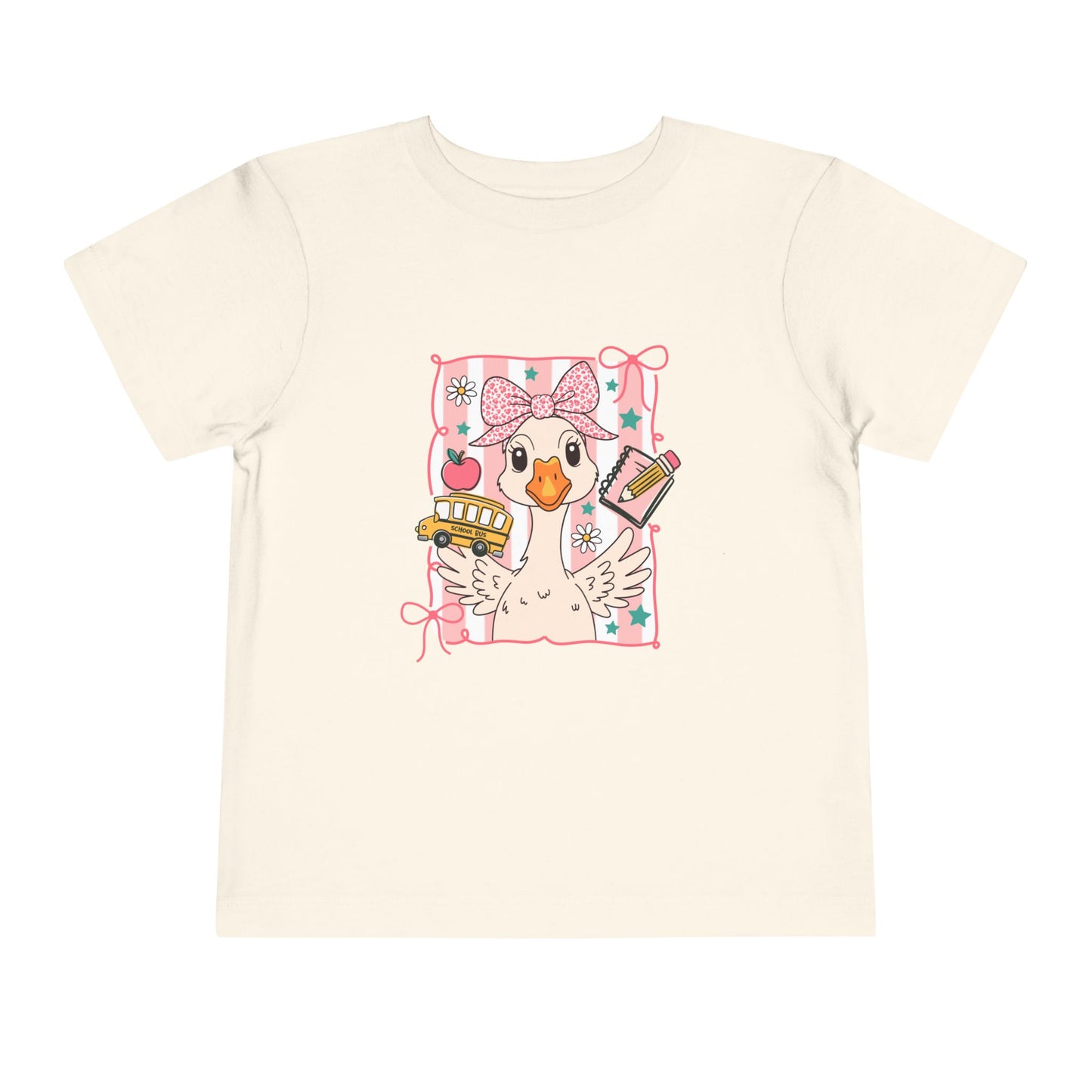 Cute Goose Toddler Back to School Tee