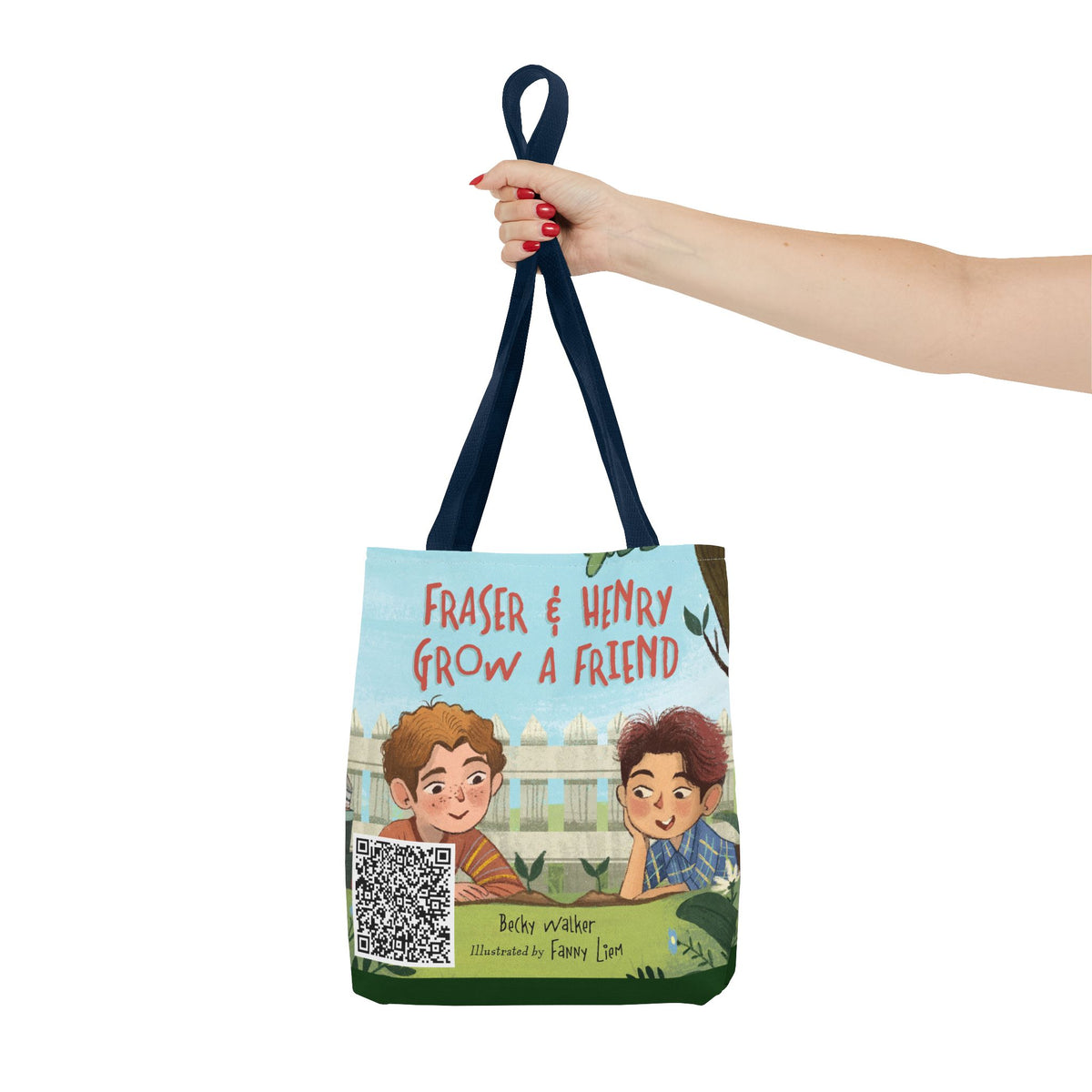 Fraser & Henry Grow a Friend Book Illustration Tote Bag
