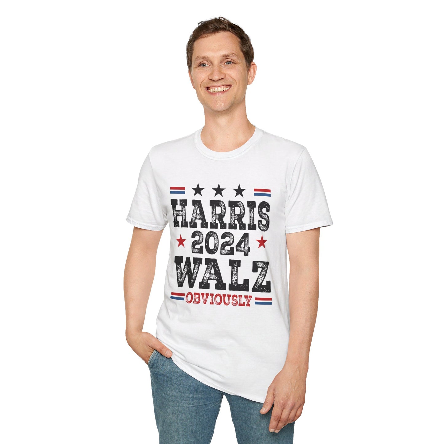 Harris Walz Obviously Unisex Softstyle T-Shirt