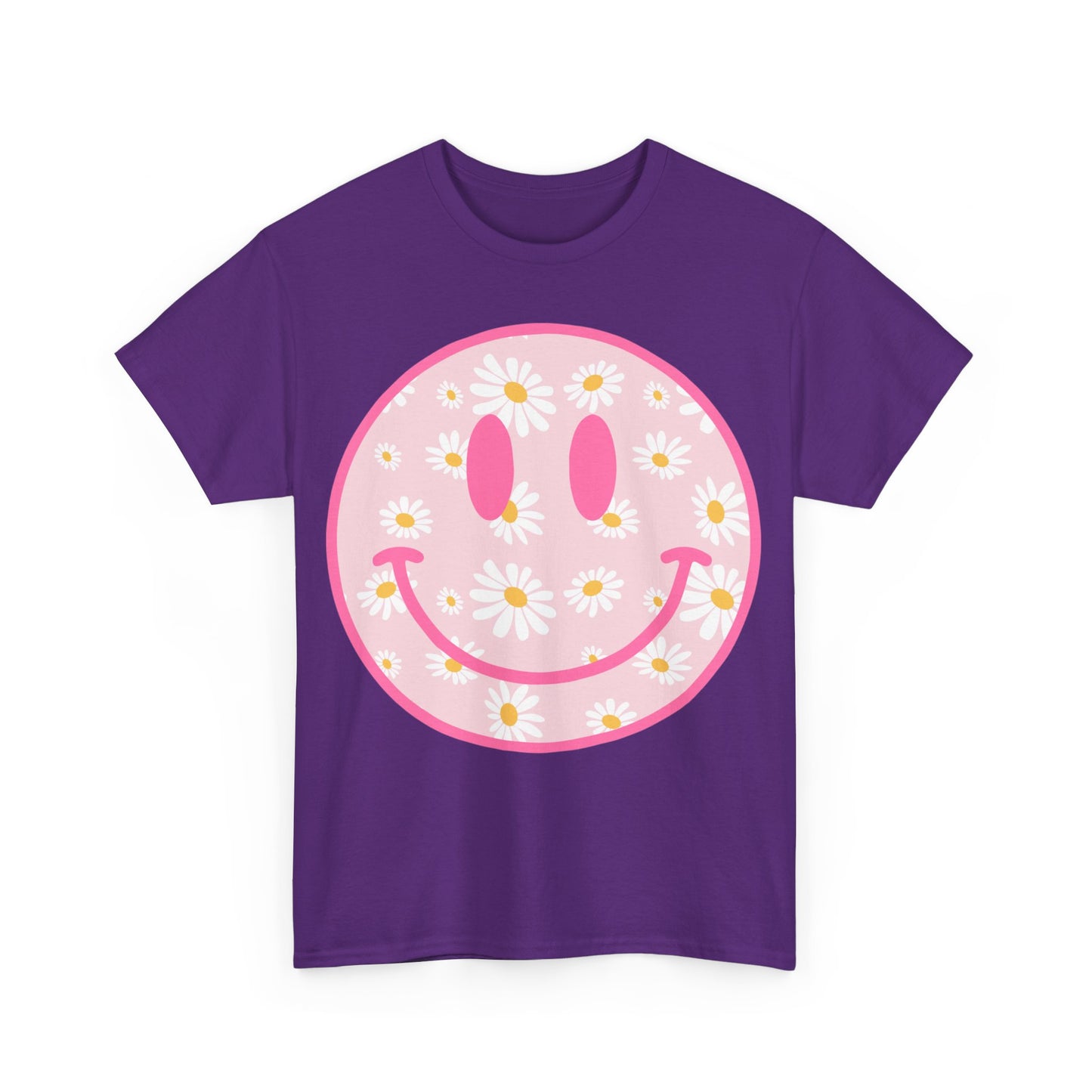 Groovy Retro Daisy Smiley Face T-Shirt